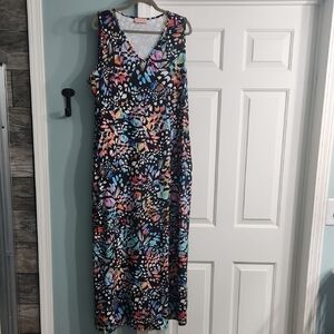 Popsy Multicolor Patterned Maxi Dress